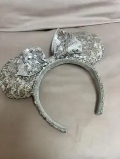 ディズニー　カチューシャ　スパンコール　キラキラ　ミニー