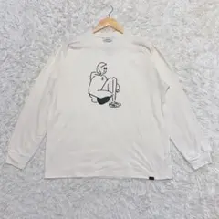 asics Yu NAGABA 長場雄 長袖T ロンT イラスト M~L相当