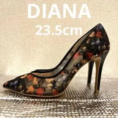 [美品]Diana 絵画シリーズヒール９センチ　クリムト　23.5cm