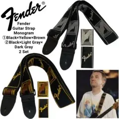 26番 Fender フェンダー モノグラム　ストラップグリーン 26番 Fender フェンダー モノグラム ストラップグリーン - メルカリ