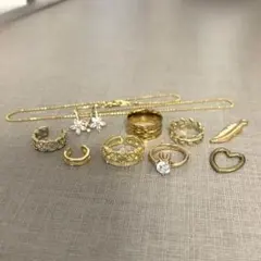 アクセサリー　ゴールド10点セット