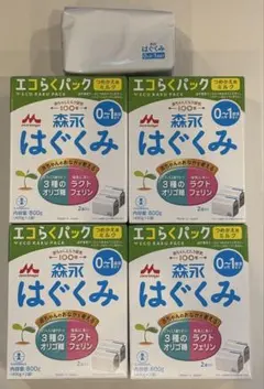 森永 はぐくみ 800g エコらくパック 6箱＋1袋 おまけ付き - メルカリ