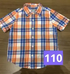 babyGap ベビーギャップ　半袖 襟付きシャツ 110cm チェック柄　美品