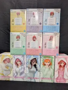 五等分の花嫁 プチっとのりマスルームライト ＋ 猫耳パーカー 全１１点SET