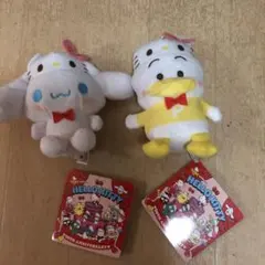 ゆるかわ　サンリオキャラクターズマスコット　ハローキティ50周年Ver. 2体