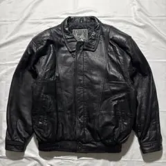 80s vtg short real leather bomber jacket - メルカリ