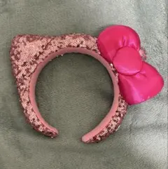 USJ ハローキティ カチューシャ ピンク スパンコール