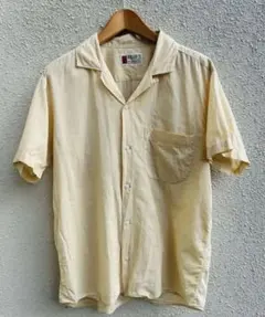 アメカジ 古着 半袖シャツ L 黄色 ヴィンテージ　RELLOY'S 80s