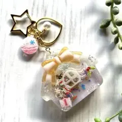 クリスマスお家シェイカーキーホルダー❤︎パープル系