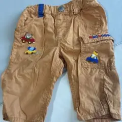 miki HOUSE オレンジ色 ハーフパンツ 100cm