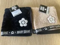 MARY QUANT 花柄刺繍タオルハンカチ2枚セット