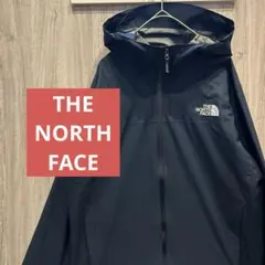 【美品】THE NORTH FACE マウンテンパーカー 刺繍ロゴ ネイビー古着