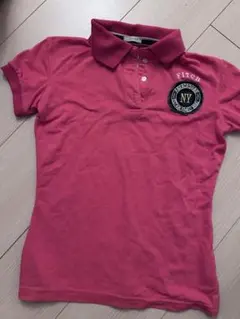 美品　Abercrombie & Fitch ピンクポロシャツ　s