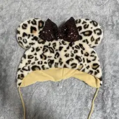 ディズニーファンキャップ　ヒョウ柄