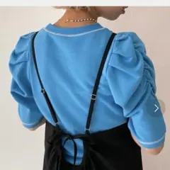 HELLO SANFRANCISCO 配色ステッチパワショルプルオーバーのサムネイル