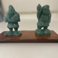 ト*イ様 #伝統工芸士・やまなし名工・保山作【恵比須大黒 】翡翠彫刻