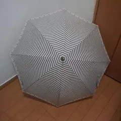 RalphLauren(ラルフローレン) 傘美品 - 白×ブルー×レッドボーダー