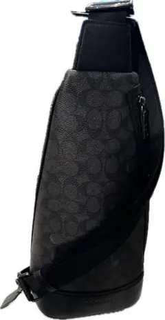 【新品未使用】COACH コーチ ショルダーバッグ シグネチャー ブラック