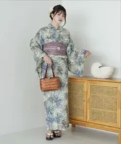 ストライプ菊浴衣セット　GRL ストライプ菊浴衣セット[gi1407] | レディースファッション通販の