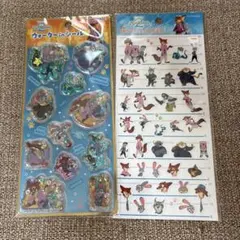 ズートピア2マイセット　ウォーターシール　4サイズステッカー