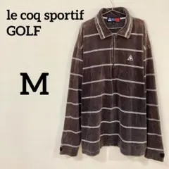 le coq sportif GOLF ベロア ハーフジップ 長袖ポロシャツ Mのサムネイル
