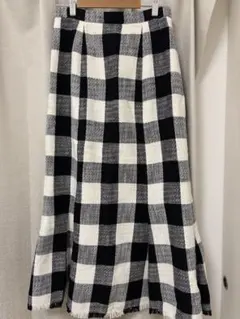 NATURAL BEAUTY BASIC スラブギンガムチェックスカート