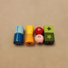 Hape 知育玩具 カラフル木製ブロック ねじねじつみき