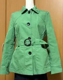 BNANA REPUBLIC グリーンショートトレンチコート
