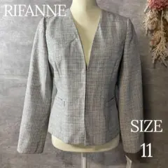 新品未使用　RIFANNE ツイードフォーマルジャケット　大きいサイズ　11
