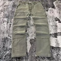 希少カラー 一点物 グリーン 雰囲気系 裾ほつれ フェード W36 L32