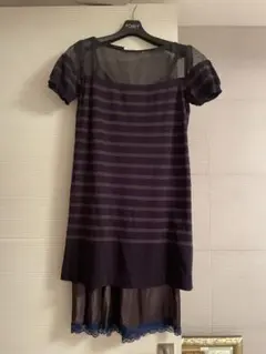 sacai luck ボーダー シアー ワンピースのサムネイル