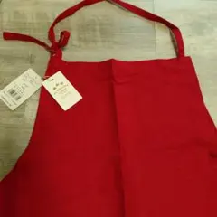 FLANDERS LINEN エプロン レッド 麻100% 新品のサムネイル
