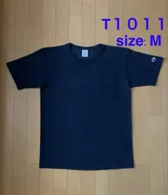 【値下げ】【美品】Champion T1011 半袖ポケットTシャツ ネイビー