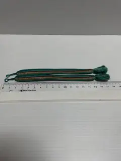羽織紐　ターコイズグリーン 金糸 和装小物