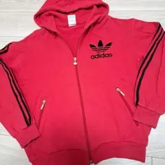 80sヴィンテージ　アディダス　adidasゴールドZip　パーカー　スウェット