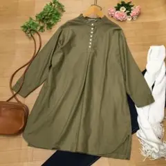 センソユニコ芽風グレー ドット柄 五分袖チュニック 2025年最新】センソユニコ芽風～ チュニックの人気アイテム