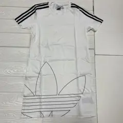 【新品・未使用】adidas ホワイト ワンピース 半袖