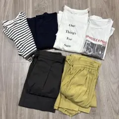 【夏物】レディース　トップス　まとめ売り　半袖　Tシャツ　カットソー　ボトムス