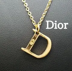 美品✨ディオール、Dロゴ_CD刻印ゴールドネックレス、ヴィンテージY2K