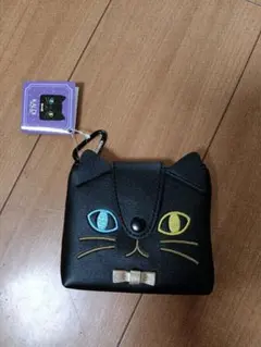 カルディ　猫　コインケース　ハロウィン　カード入れなどにも　お菓子なし