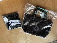 Sanrio Sports ワッペン付きカートバッグ ブラックのサムネイル