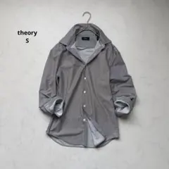 theory セオリー　柔らか素材　コットンブレンド　ストライプシャツ　Sのサムネイル