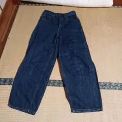 GU ダークブルー ワイドパンツ Sサイズ