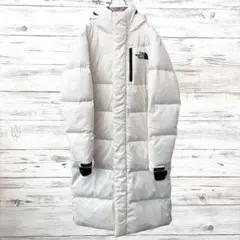 ノースフェイス 韓国限定 ロングダウンコート 白 L ホワイト ダウン80 