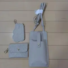 ミッフィー スマホも入る トリプルショルダーポシェット