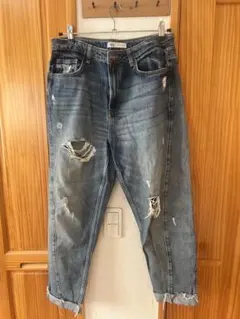 最終処分！ZARA ダメージ加工 デニム