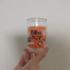 サトウハナコ様専用　オレンジ色 鶴デザイン ガラスグラス
