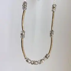 ビーズ キラキラストーン ビジュー ネックレス☆のサムネイル