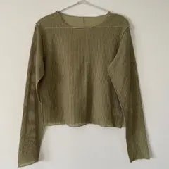 【美品】kastane 長袖Tシャツ オリーブ