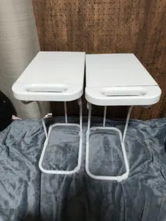 メルカリ市限定出品☆サンワサプライ ホワイト 折りたたみ椅子 2脚
